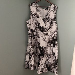 Lane Bryant Modern Graphic Print Seamed Dress